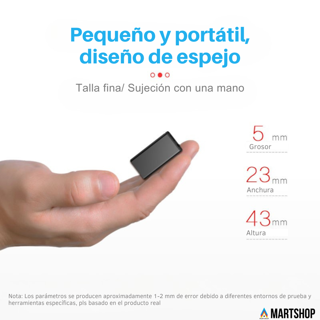 AudioSpy™ – Mini Grabadora de Voz Espía Ultraportátil