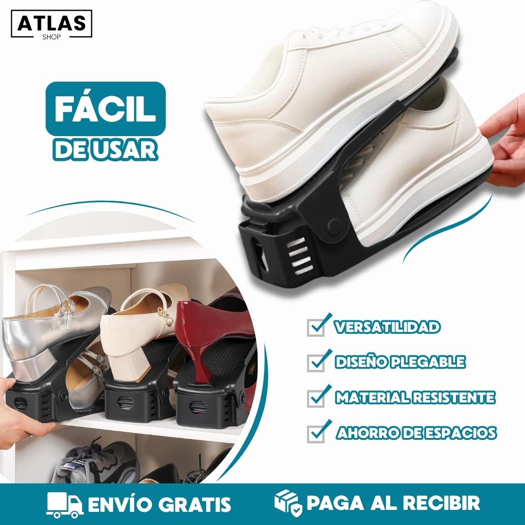 Step Shoes™ Organizador de Zapatos 👟 – Duplica tu Espacio en el Clóset al Instante ✨