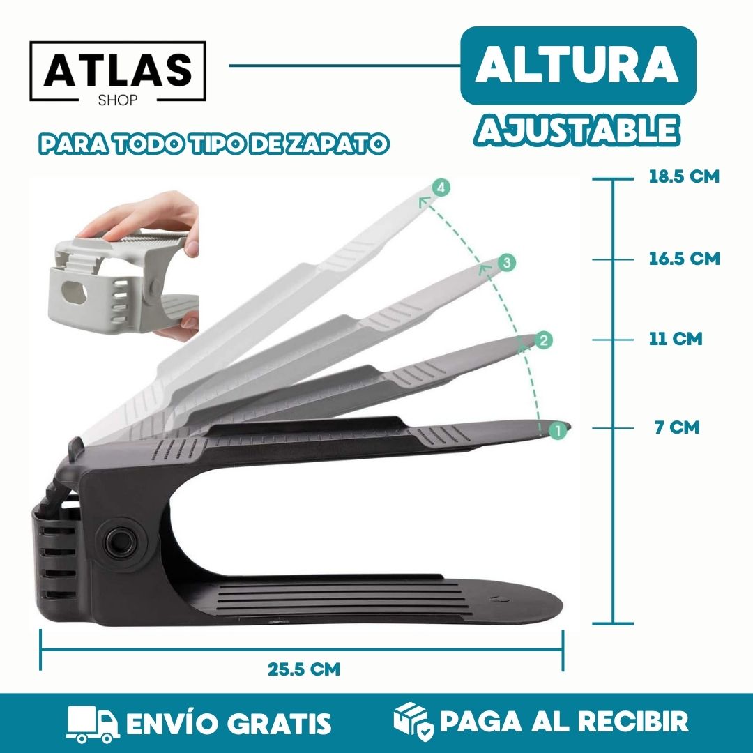Step Shoes™ Organizador de Zapatos 👟 – Duplica tu Espacio en el Clóset al Instante ✨