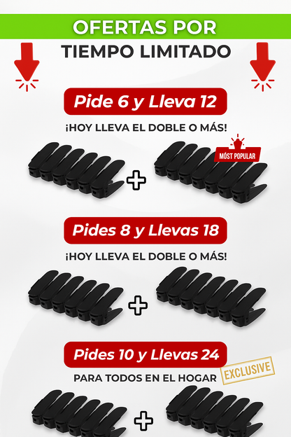Step Shoes™ Organizador de Zapatos 👟 – Duplica tu Espacio en el Clóset al Instante ✨