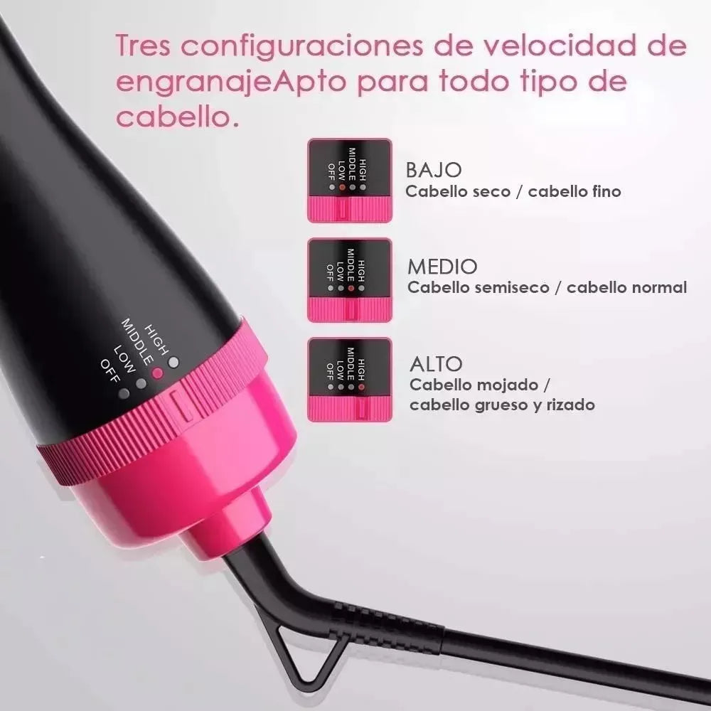 ✨ BrilloPro 4 en 1 – Cepillo Secador, Alisador y Voluminizador