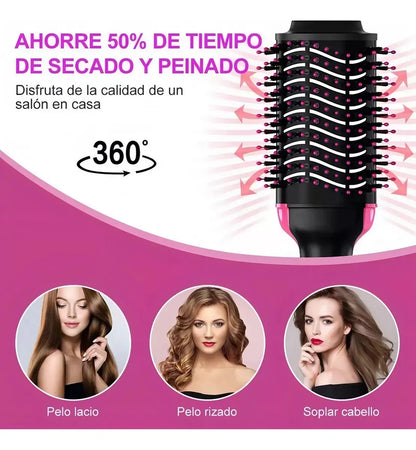 ✨ BrilloPro 4 en 1 – Cepillo Secador, Alisador y Voluminizador