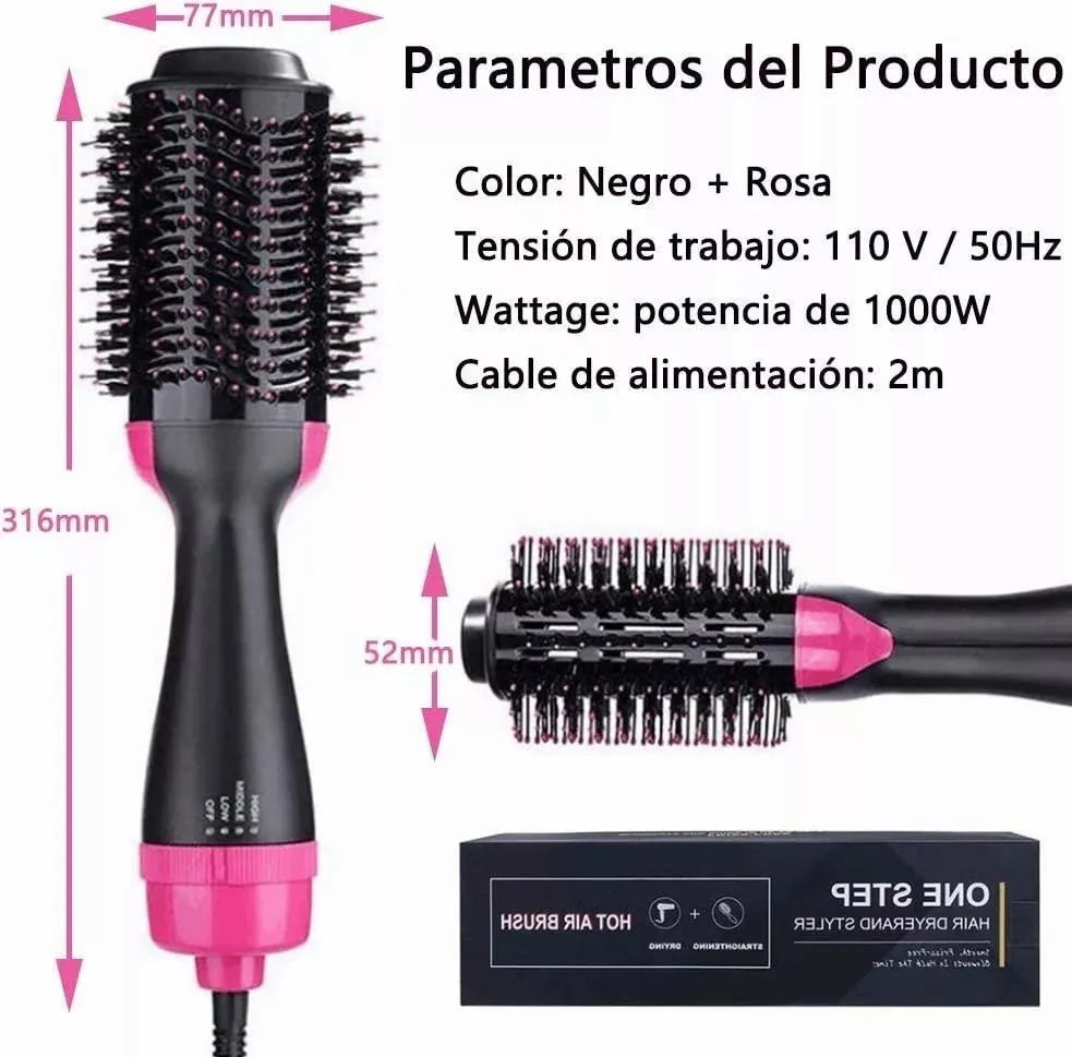 ✨ BrilloPro 4 en 1 – Cepillo Secador, Alisador y Voluminizador
