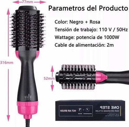 ✨ BrilloPro 4 en 1 – Cepillo Secador, Alisador y Voluminizador